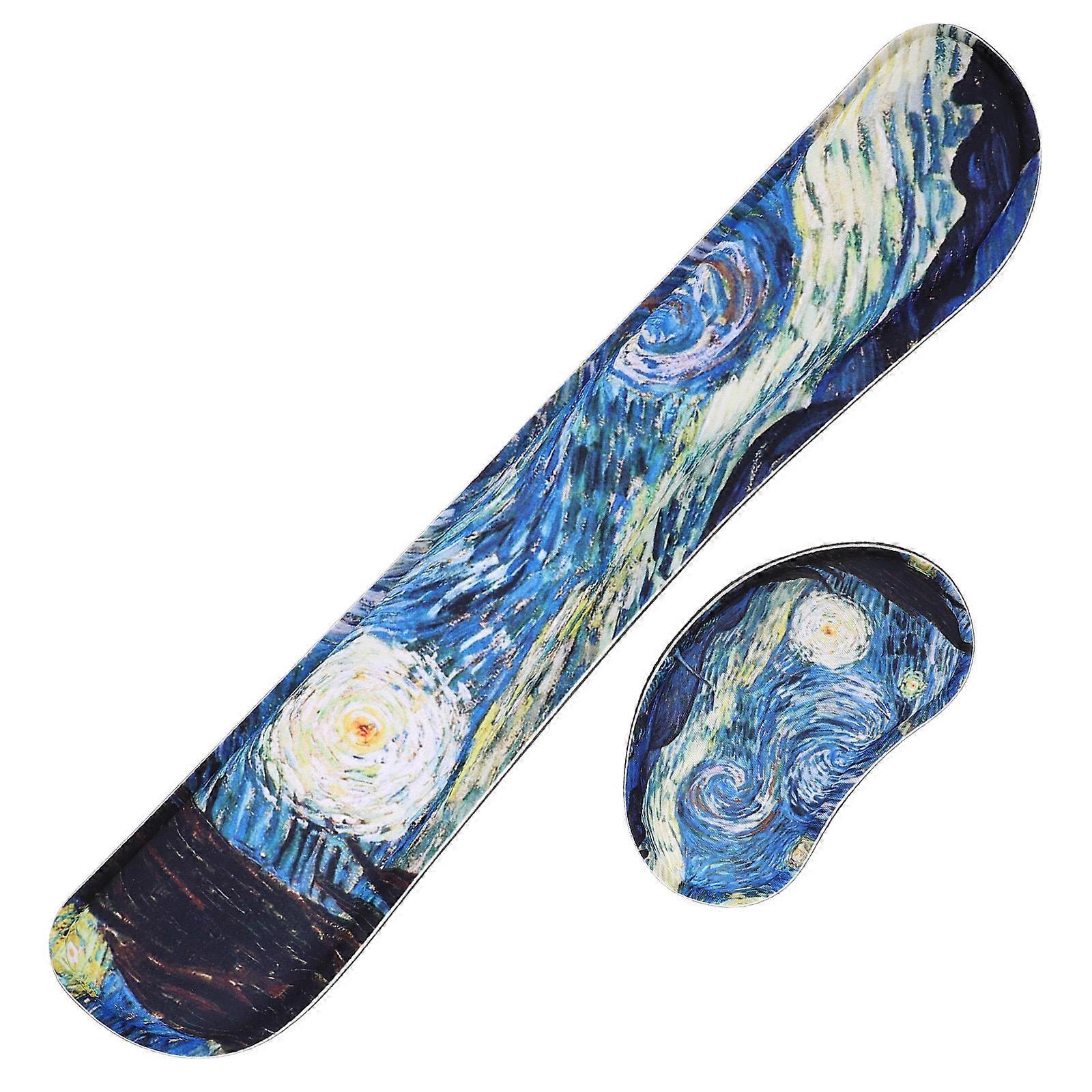 Keyboard Pad Memory Cushion for Protecting Wrist 4Pcs Violet Wrist Support