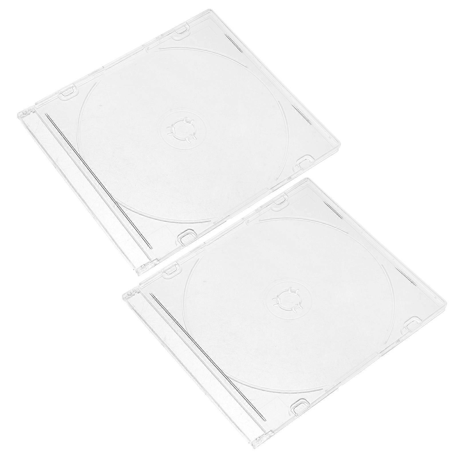 6Pcs Acrylic Disc Storage Cases for Storage Transparent Cd and Dvd Holders