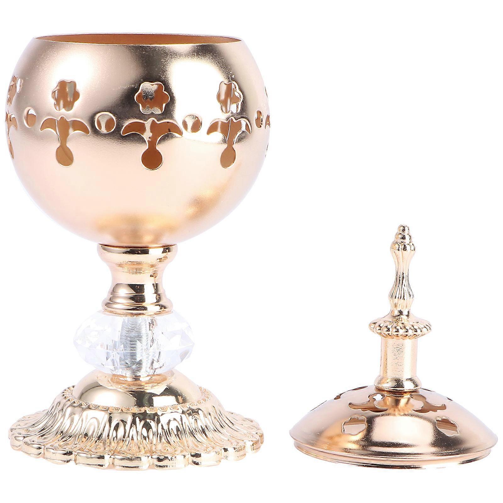 Stylish Home Fragrance Burner 1Pcs Aroma Furnace For Relaxing And Home Use 7.5*18.5cm Golden Efficient Design