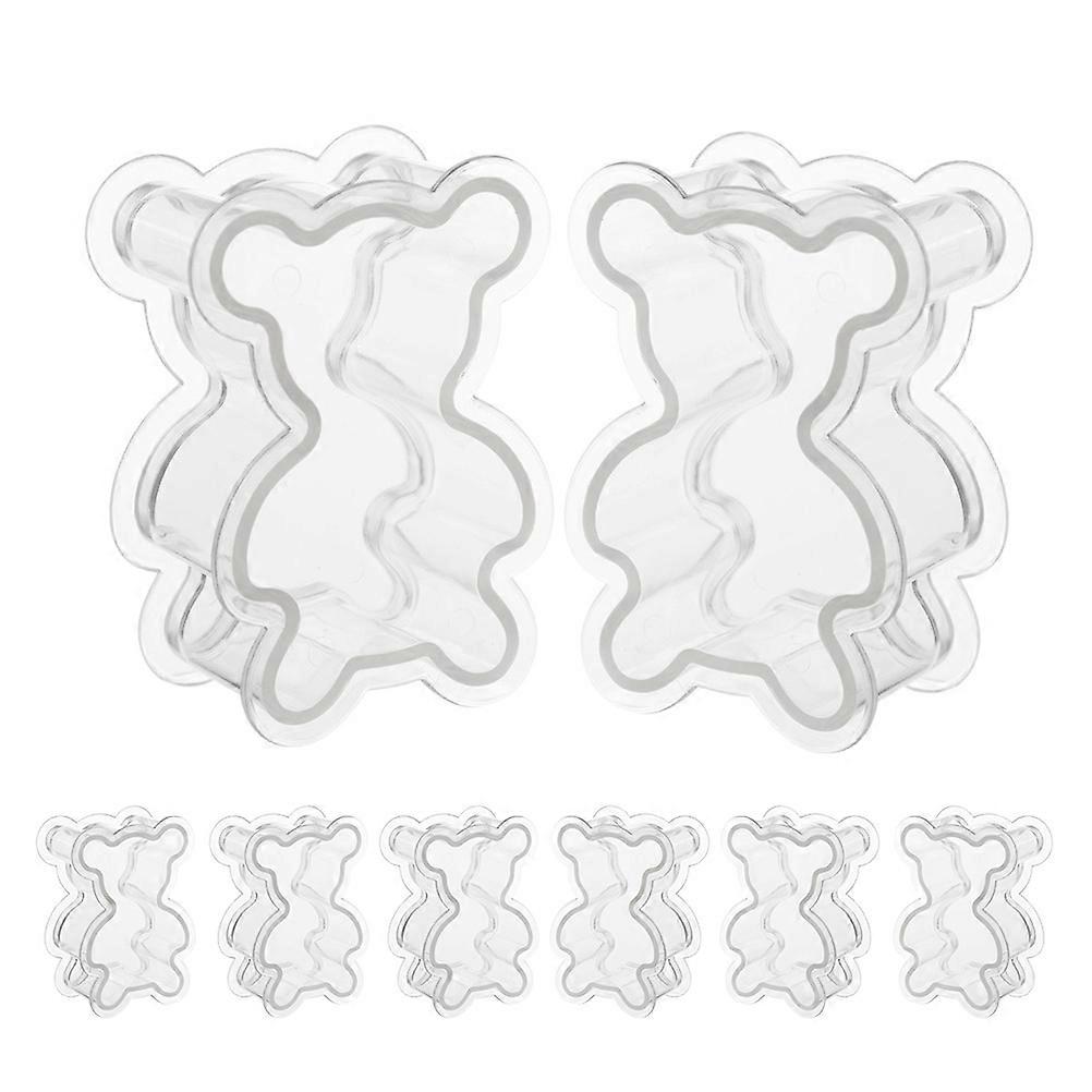 Party Treat Boxes Clear Bear Candy Box for Party 40Pcs Set