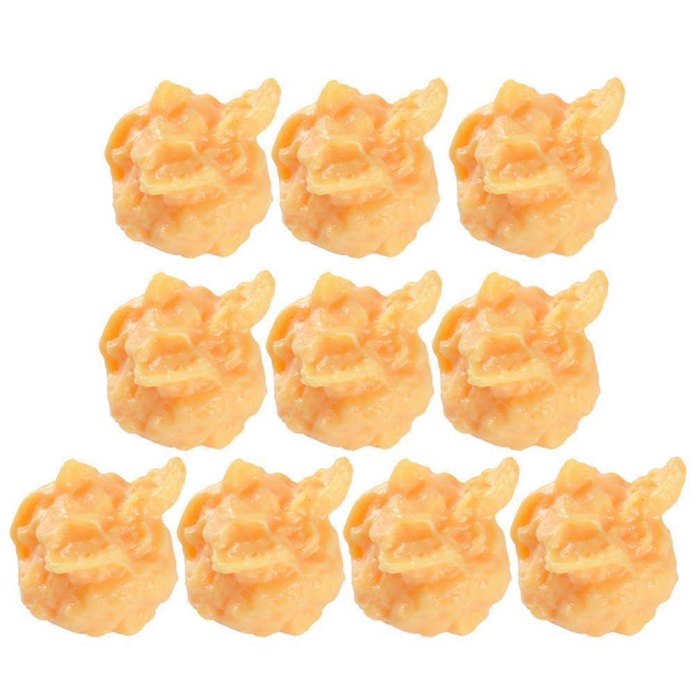 Artificial Popcorn Figurine Miniature Popcorn Prop for 40Pcs Decor