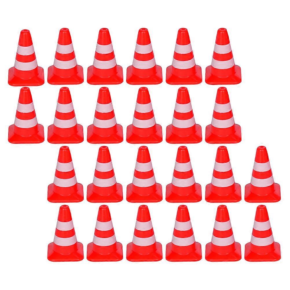 Simulation Barricade Teaching Aids for Kids 120Pcs Traffic Sign Models