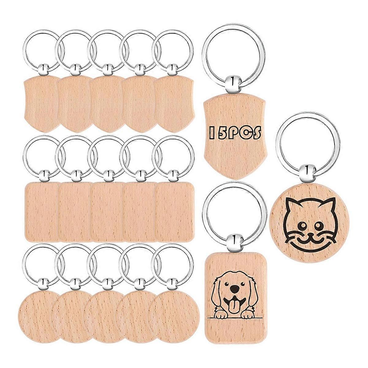 Laser Engraving Material Blank Wood These Wood Blanks Have Multitude of Uses, Serving As Keychains, Luggage Tags