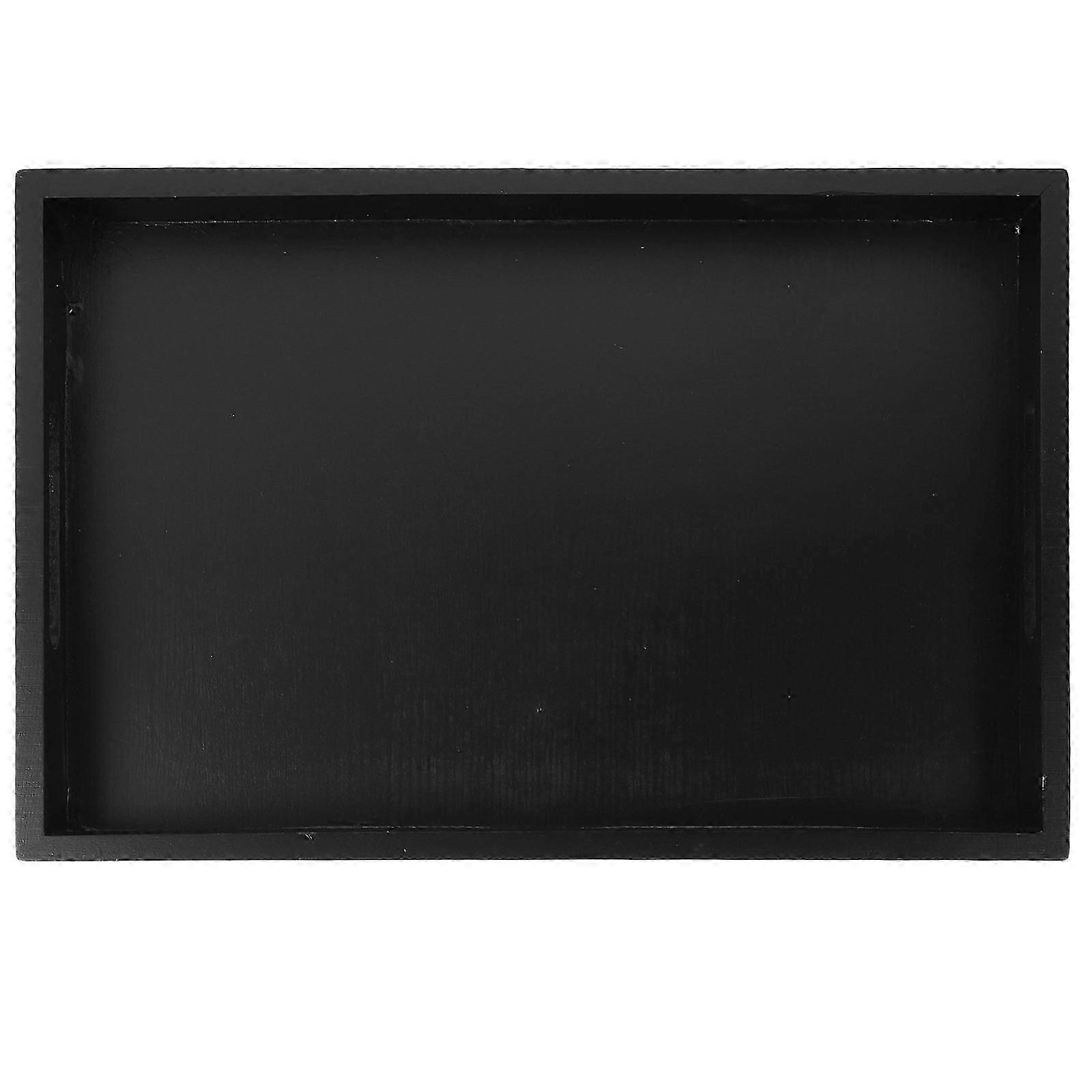 Wood Tray Rectangle Tea Tray Dining Food Serving Tableware Storage 1Pcs