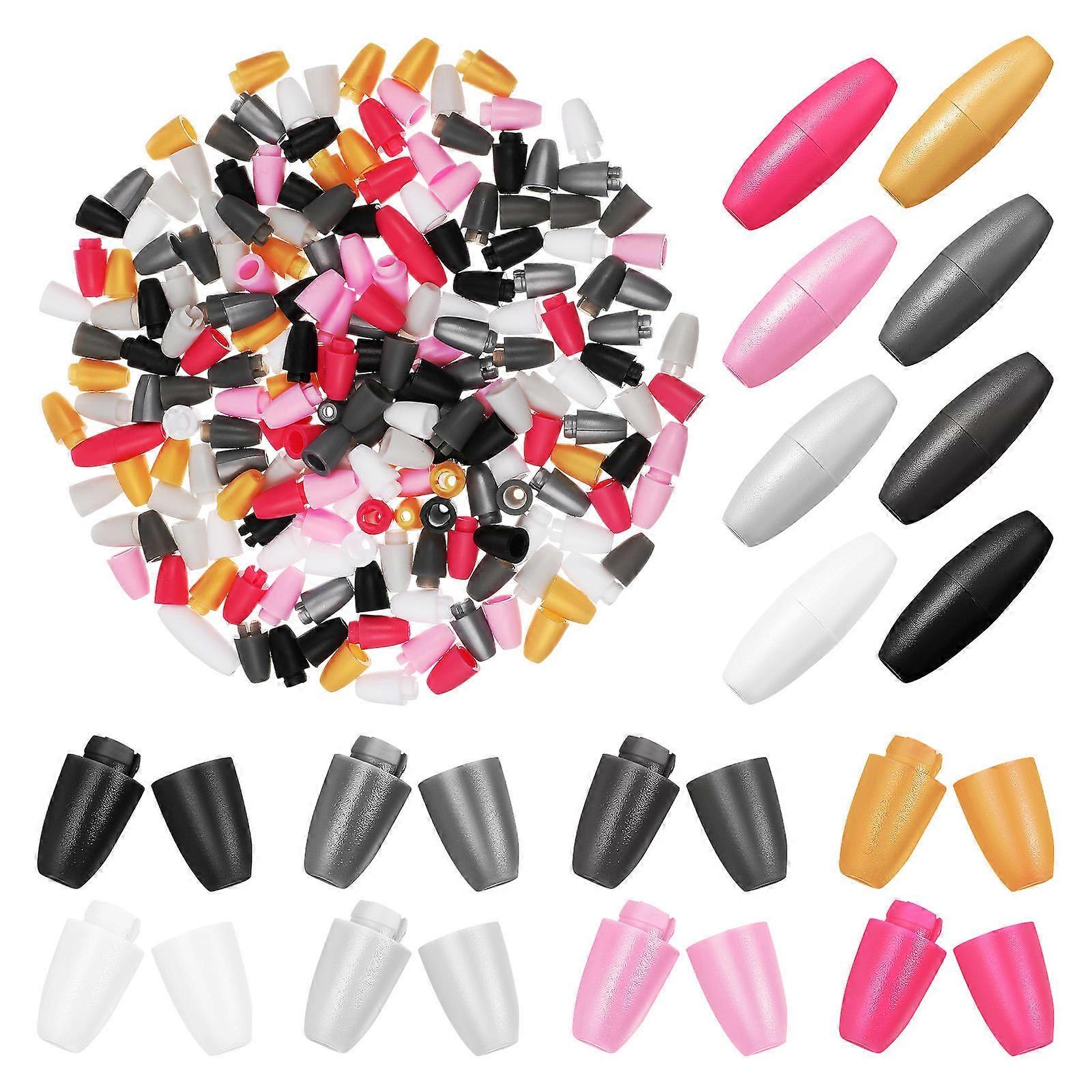 Plastic Breakaway Clasps 200Pcs Secure Connection Jewelry Making Multi Color Barrel Connectors For Crafting Projects