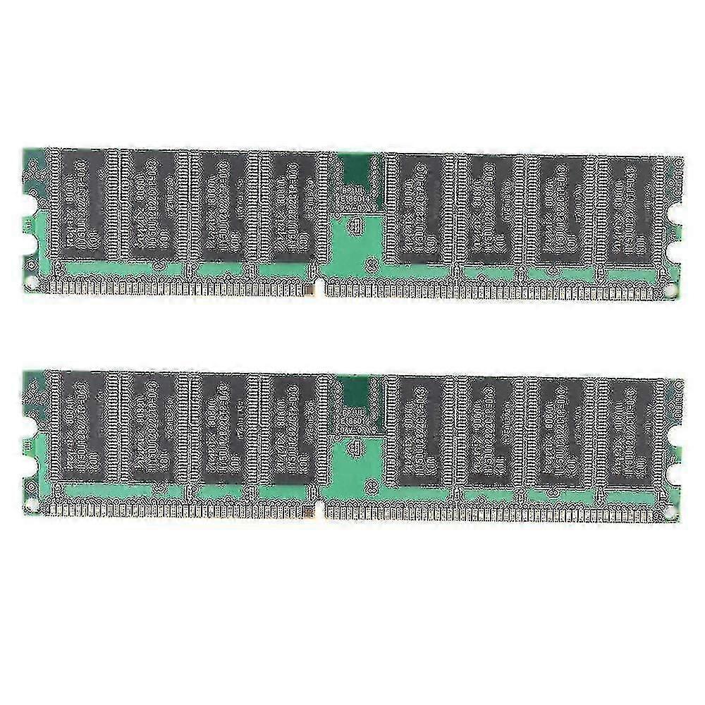 2x Ddr 1gb Pc Memory Ram Ddr1 Desktop Pc3200 400mhz 184 Pin Non-ecc Computer Memoria Module
