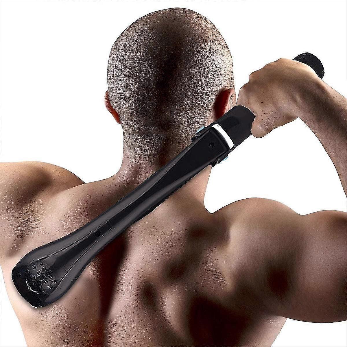 الرجال S الكهربائية الظهر والجسم ماكينة حلاقة كبيرة مع مقبض تلسكوبي طول قابل للتعديل للرجال مرة أخرى شعر الجسم مربية المتقلب إزالة رغوة قابلة للتعديل