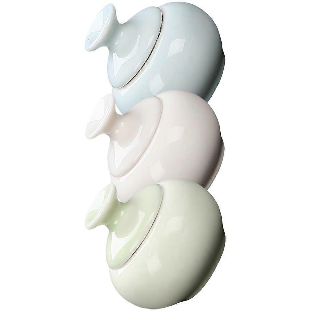 Face Cream Jar Ceramic Container for Storage 9Pcs Travel Makeup Jars