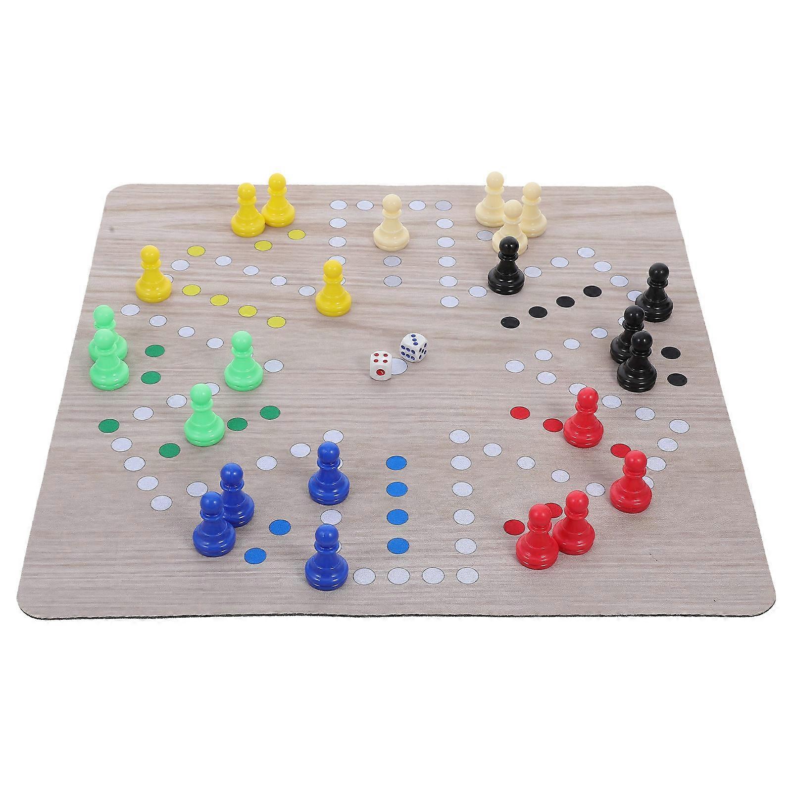 Portable Flying Chess Game For Children And Families At Gatherings Assorted Color Educational Value 1 Set