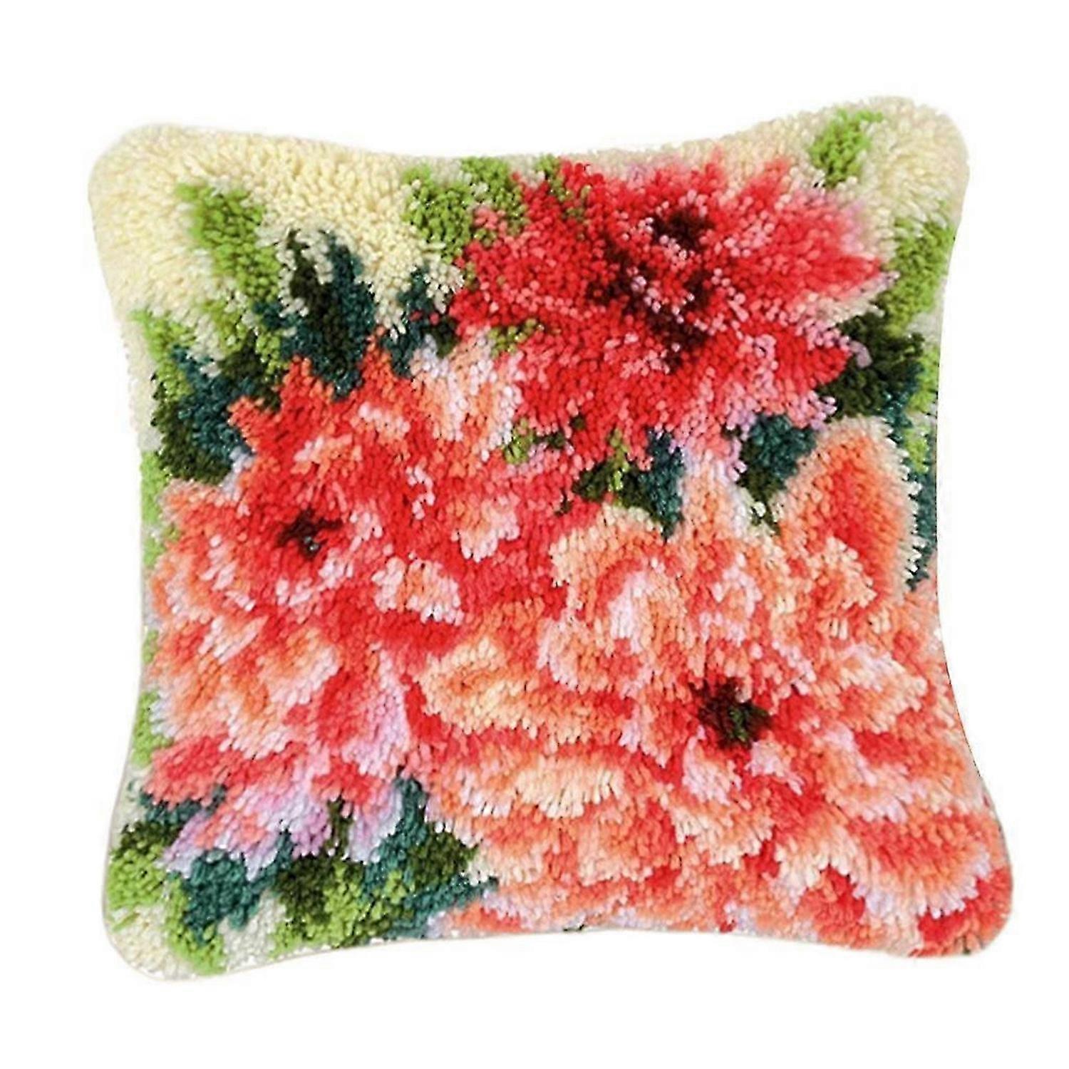 Crochet Hooks Latch Hook Tool Colorful Flowers