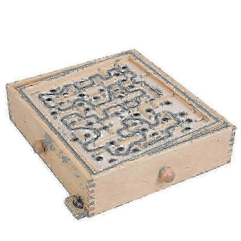 2025 Puzzle Game of Wooden Maze Featuring Two Steel Marbles