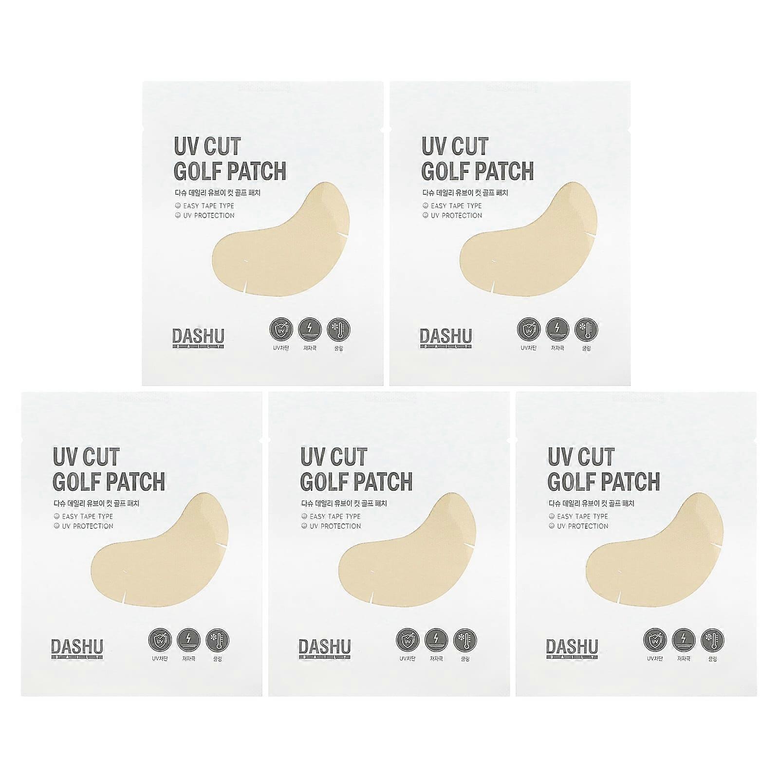 Dashu, UV Cut Golf Patch, 5 Pairs