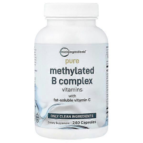 Micro Ingredients, Pure Methylated B Complex Vitamins with Vitamin C, 240 Capsules