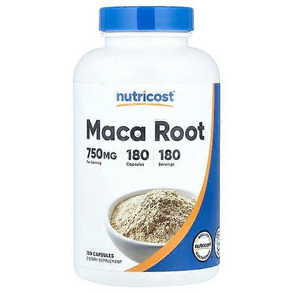 Nutricost, Maca Root, 750 mg, 180 Capsules