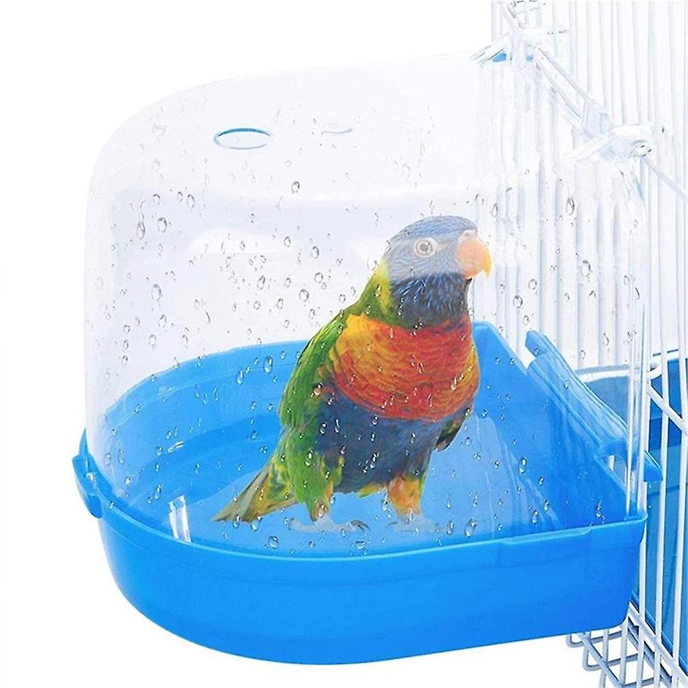 Hanging Bird Bath Cube Parrots Bathtub Bath Shower Cage