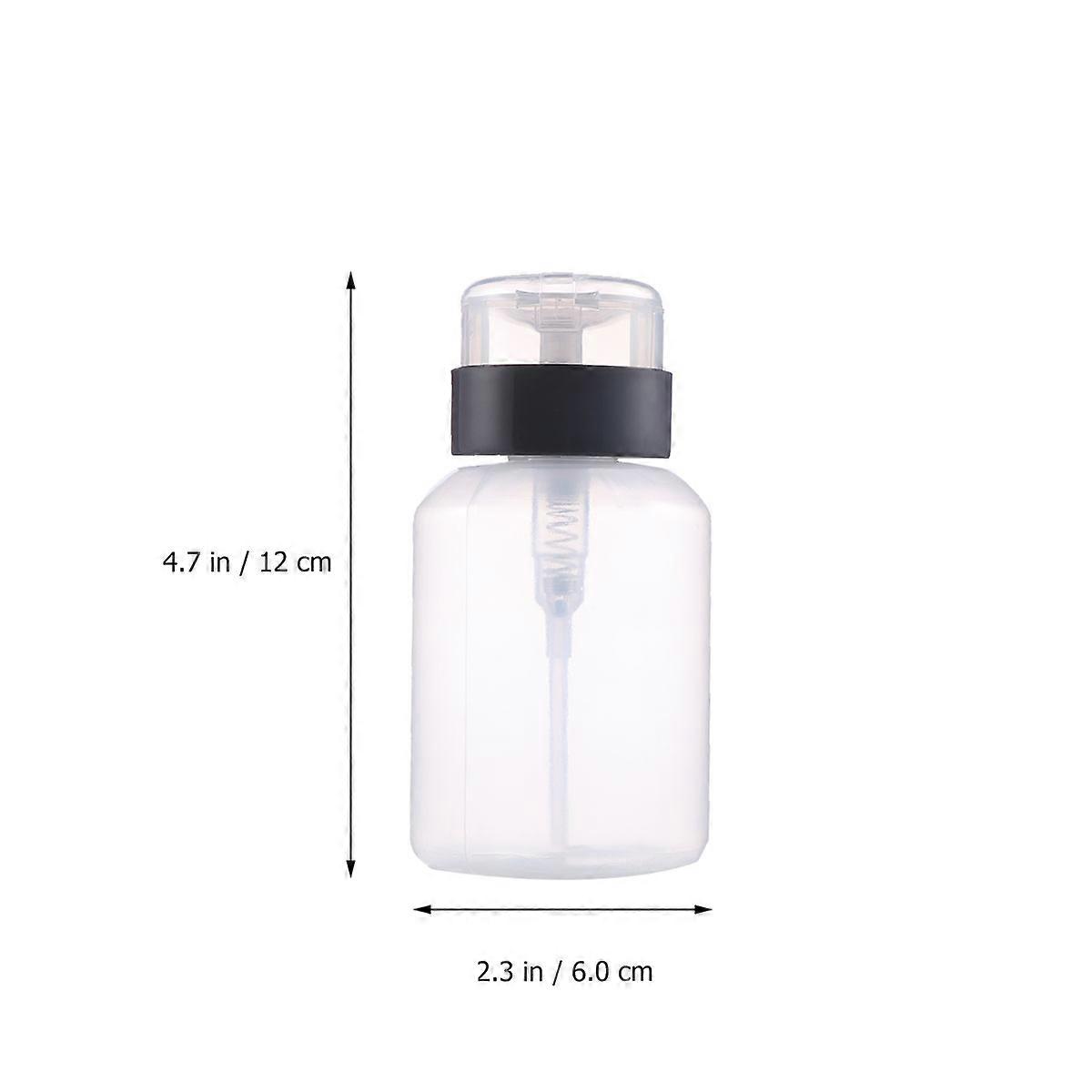 Subpackage Bottle for Liquid Storage 210ml 2Pcs Transparent Pump Bottles