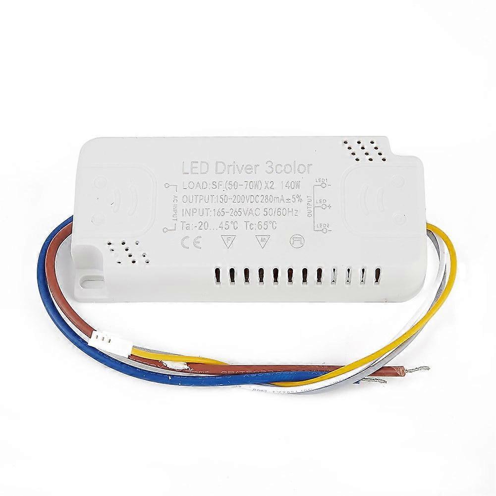 (50-70W)X2 Led Driver 3Color Adapter For Led Lighting Non-Isolating Transformer Replacement