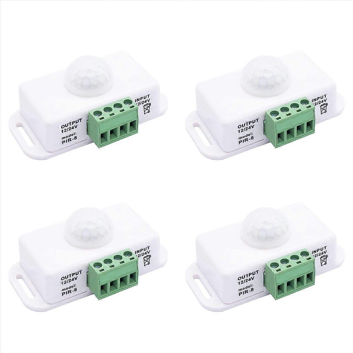 DC 12V 24V PIR Motion Sensor Function Controller White for LED Strips