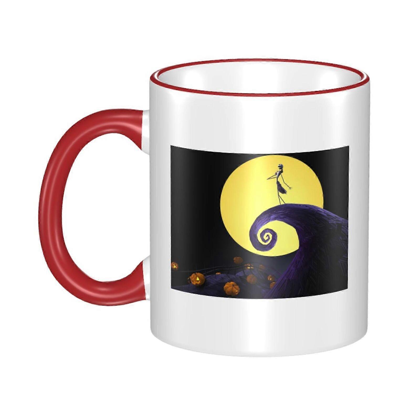 Nightmare Before Christmas Coffee Tea Double Side Ceramic Mug Office Work Cup Gift