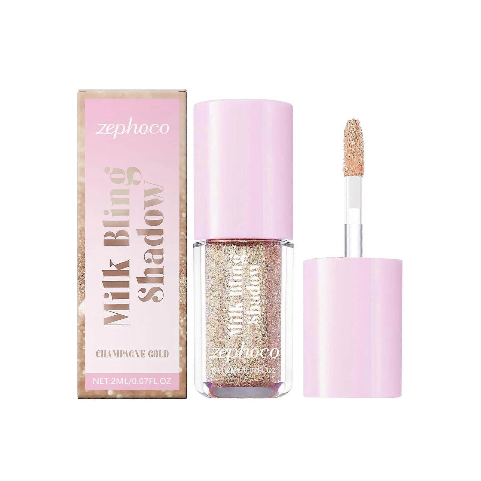 Zephoco Colorful Pearlescent Liquid Eye Shadow Series Natural Long Lasting High Light Color Eye Shadow Party Play Makeup