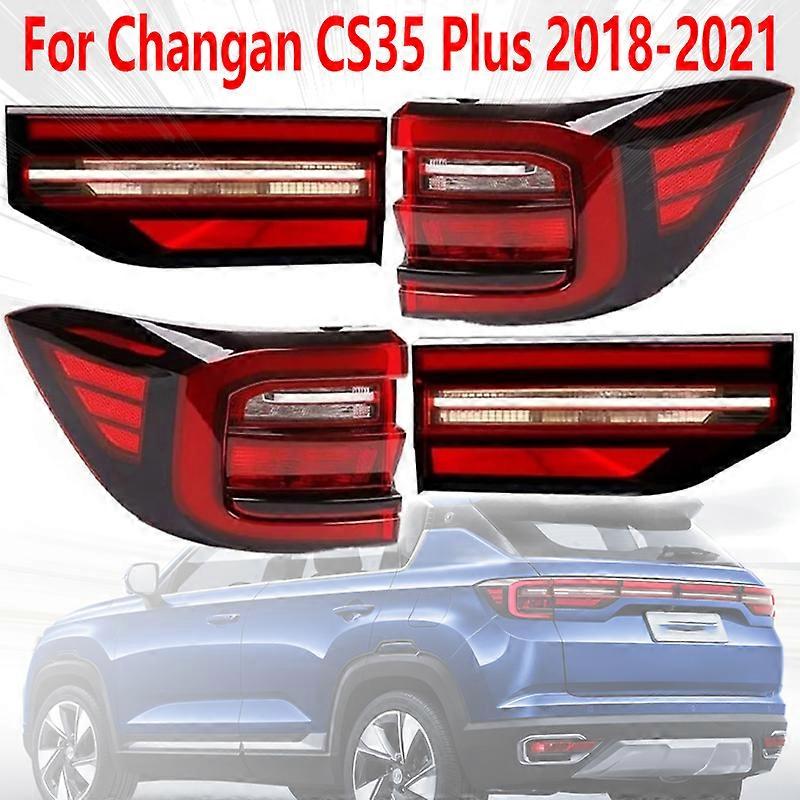 Applicable to For Changan CS35 Plus 2018 2019 2020 2021 Car Tail Light Assembly Brake Warning Light Auto Accessories Bumper Light