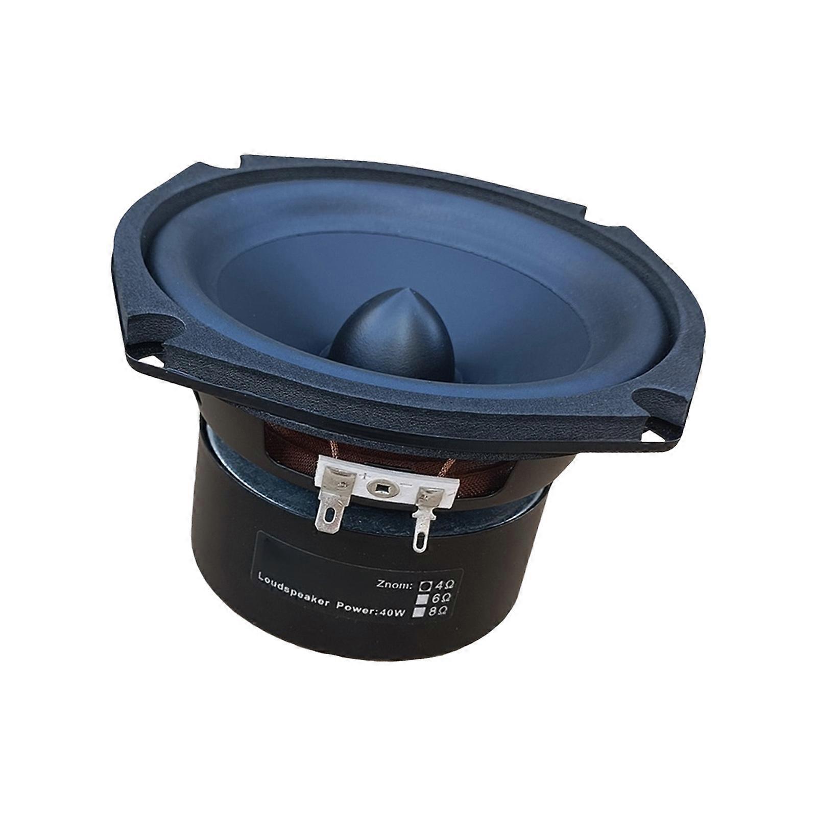 Heavy Duty 5.25inch Square Subwoofer Driver Enhanced Low Frequencys Response Metal Frame Rubber Suspension Multicolor