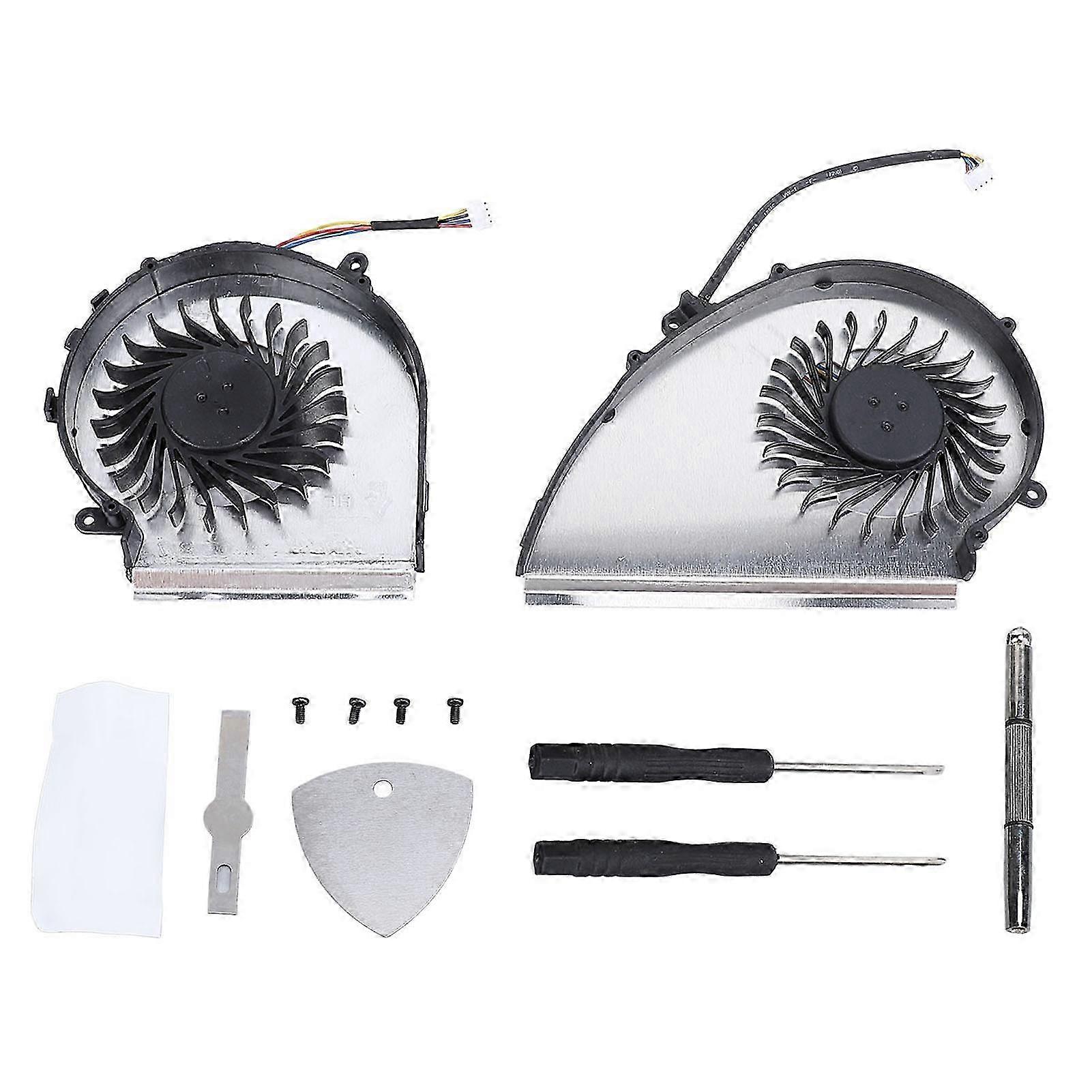 CPU GPU Cooling Fan Replacement for MSI GE72VR GP72VR GL72VR MS 179B PAAD06015SL 4 Pin Laptop with Repair Tool HwyS