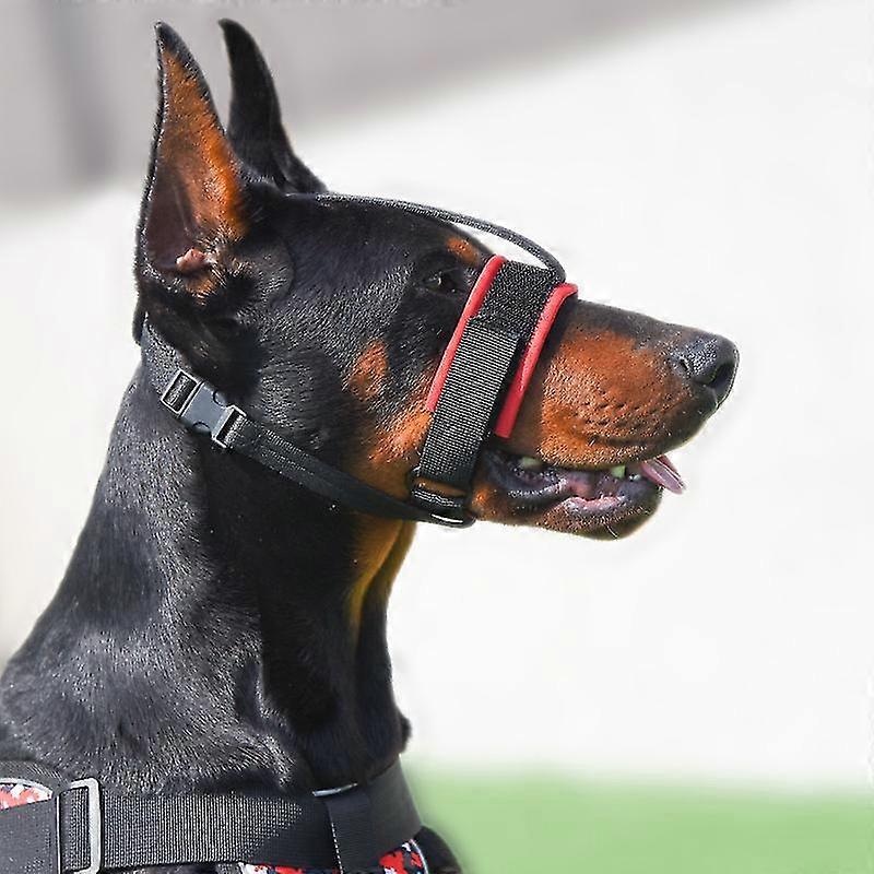 Adjustable Dog Muzzle Anti-Biting Breathable Nose Mask for Medium/Large Dogs, Durable Polyester Training Set