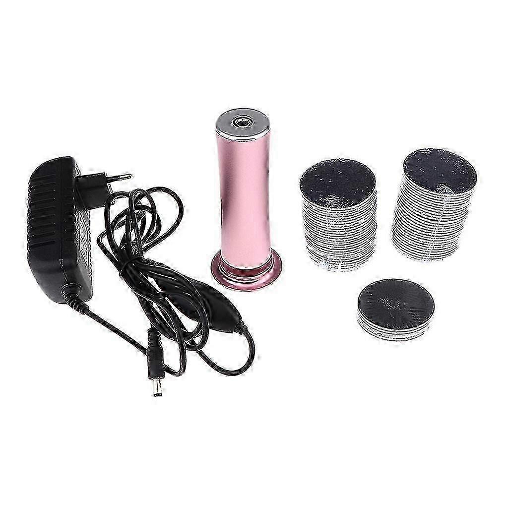 Electric Foot Callus Remover Kit + Replacement Sandpaper Disk-EU Plug