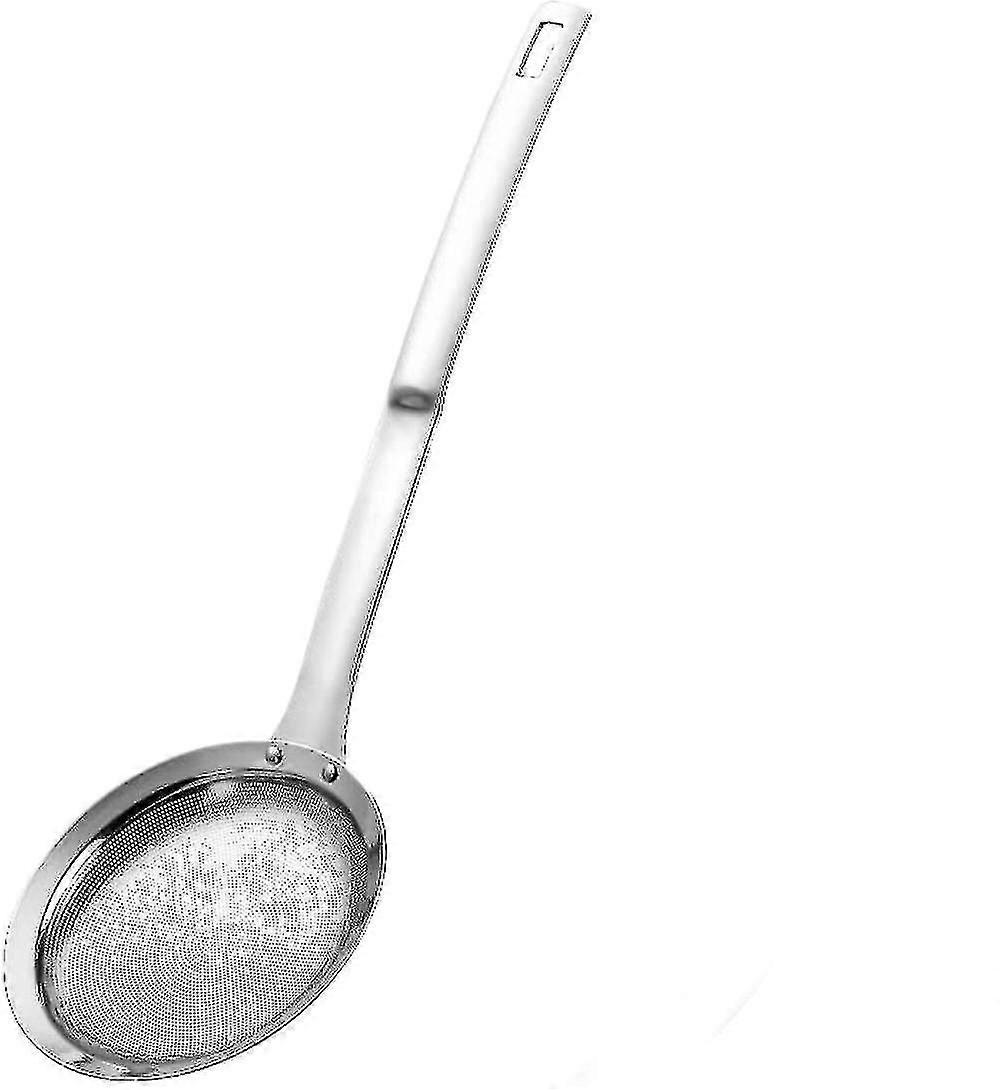 kjøkken skimmer siler rustfritt stål mesh colanders mat siler sett fint netting sikt med håndtak skje håndholdt yngel olje filter for matlaging