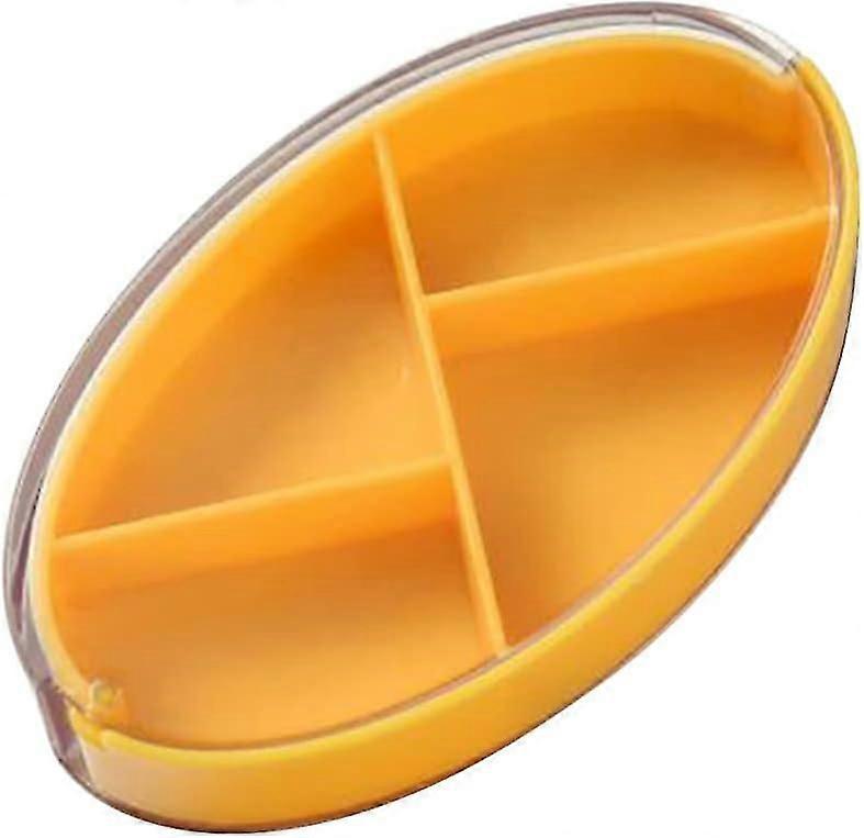 4 Compartments Pill Box For Travel And Daily Use Medication Dispenser Holder For Up To 4 Times Dailywhite