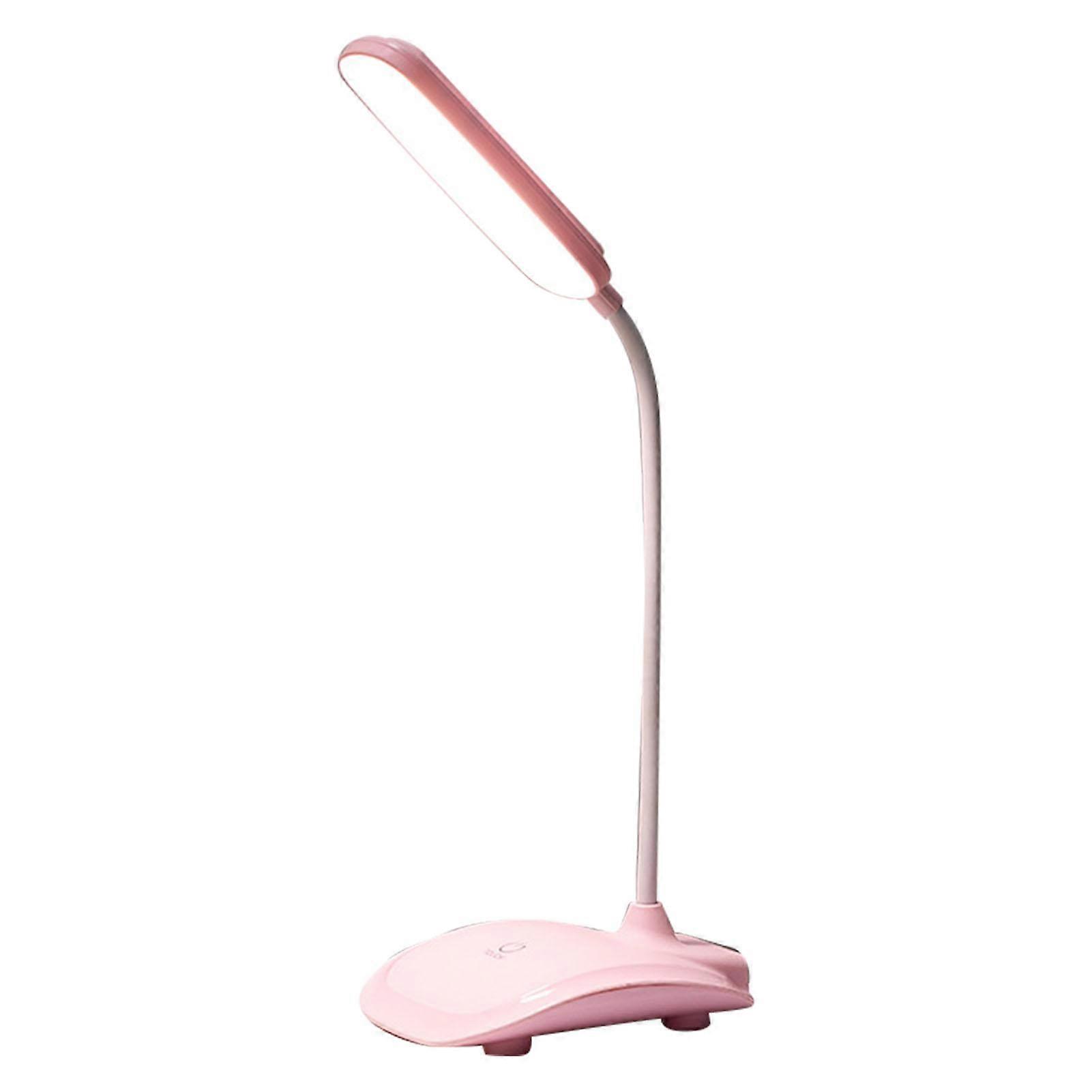 LED Desk Lamp Touch Control Three Level Color Temperature Stepless Dimming USB Charging Table Lamp