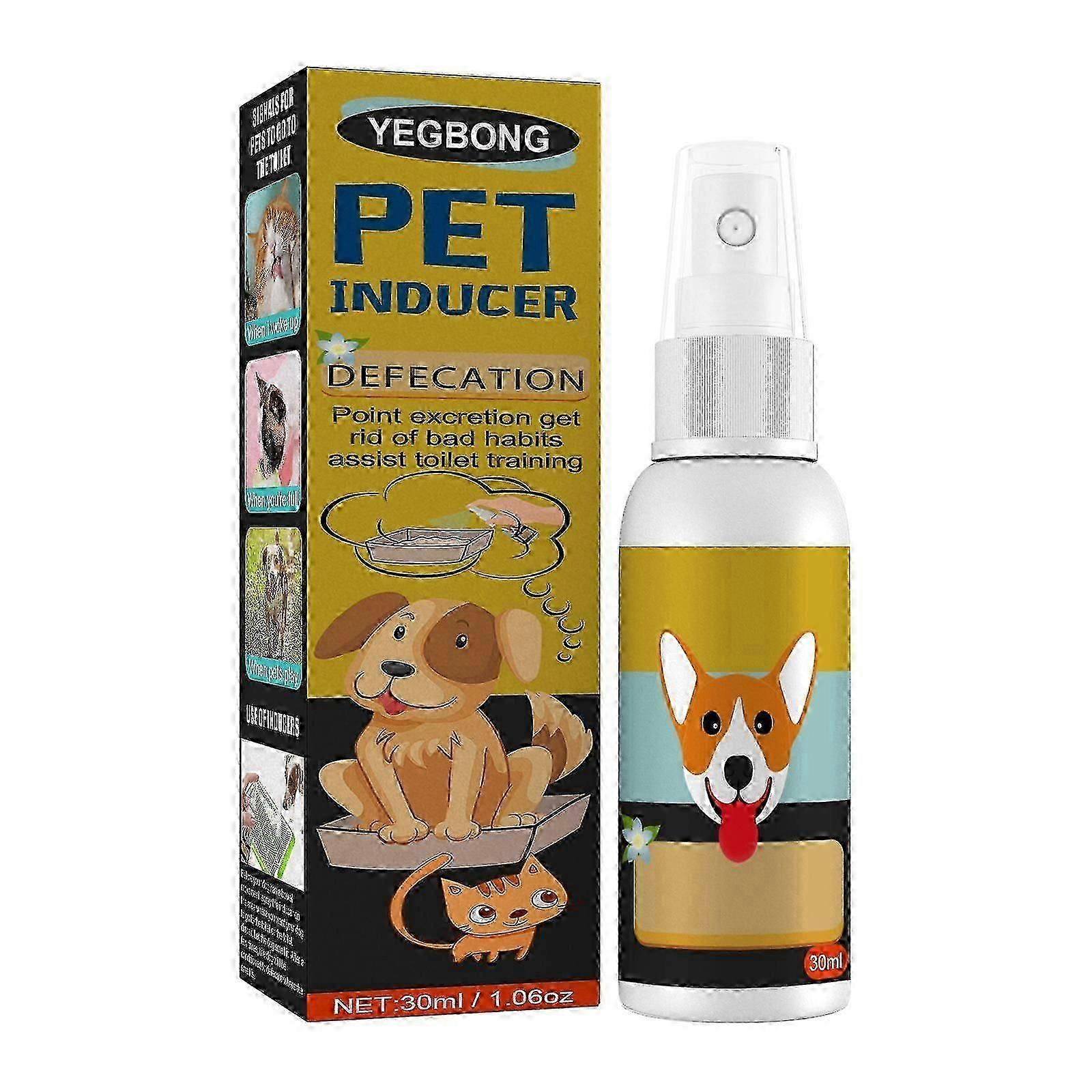Yegbong Pet Defecation Positioning Spray Pet Urinary Positioning Pet Cat and Dog Positioning Defecation Inducer