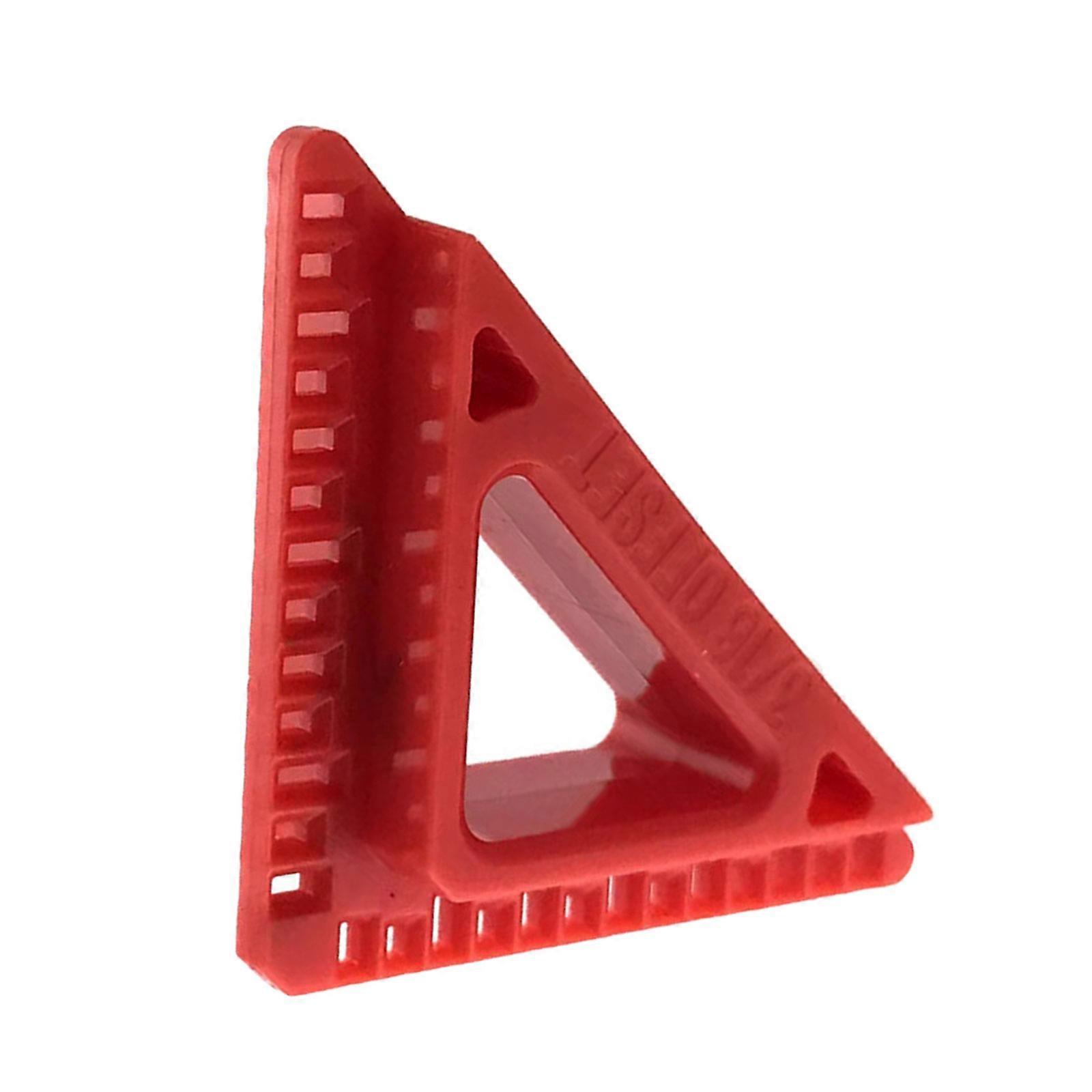 Professional Woodworking Gauges Multi Spacer Measuring Tool for Consistent Trim Spacing On Door Frame And Window  Red