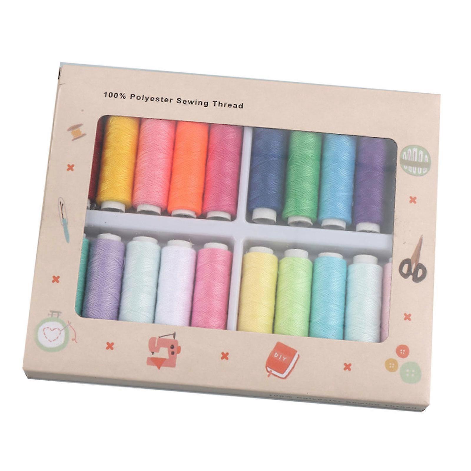 Sturdy Cotton Sewing Thread Collection 20 Deep Tone for Quilting Embroidery and Fabric Craft  color