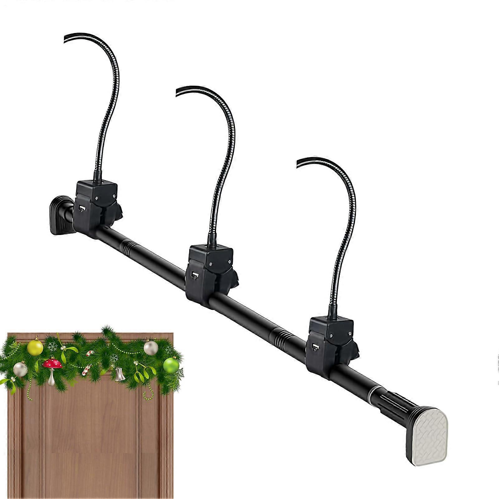 Adjustable Front Door Wreath Hanger 3239 Inch No Drill Hook for Home Classroom RV Dorm