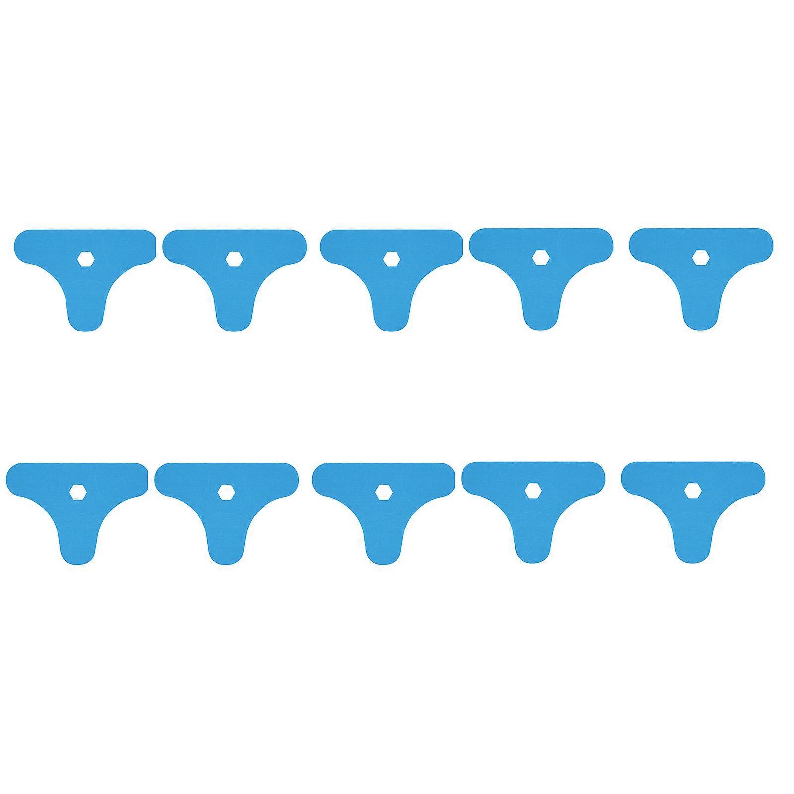 10pcs Colorful Elastic Sports Tape Sweat Resistant Comfortable for Running Basketball Gym Activities  Light blue