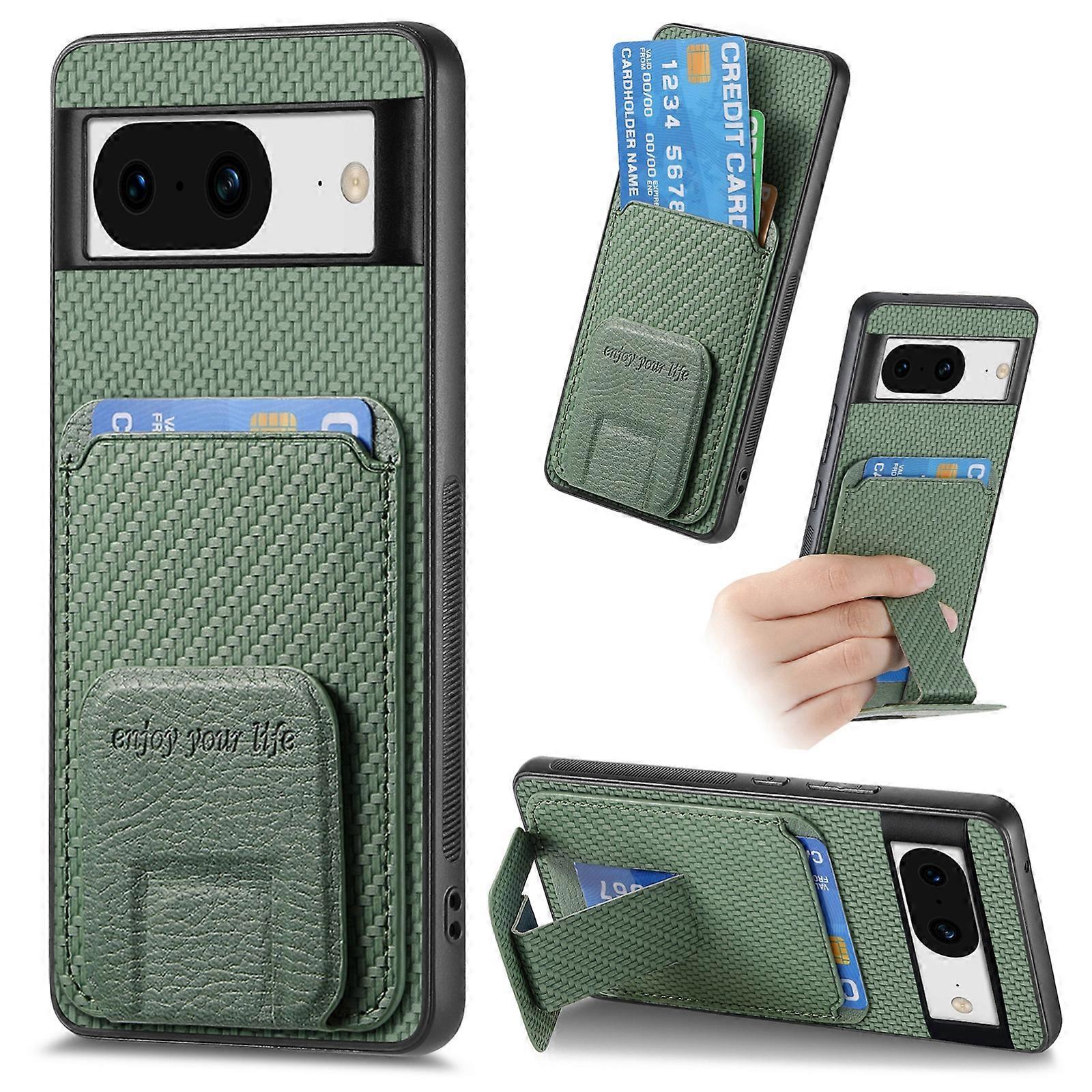 Kolfiberkortväska Vikbart stativtelefonfodral