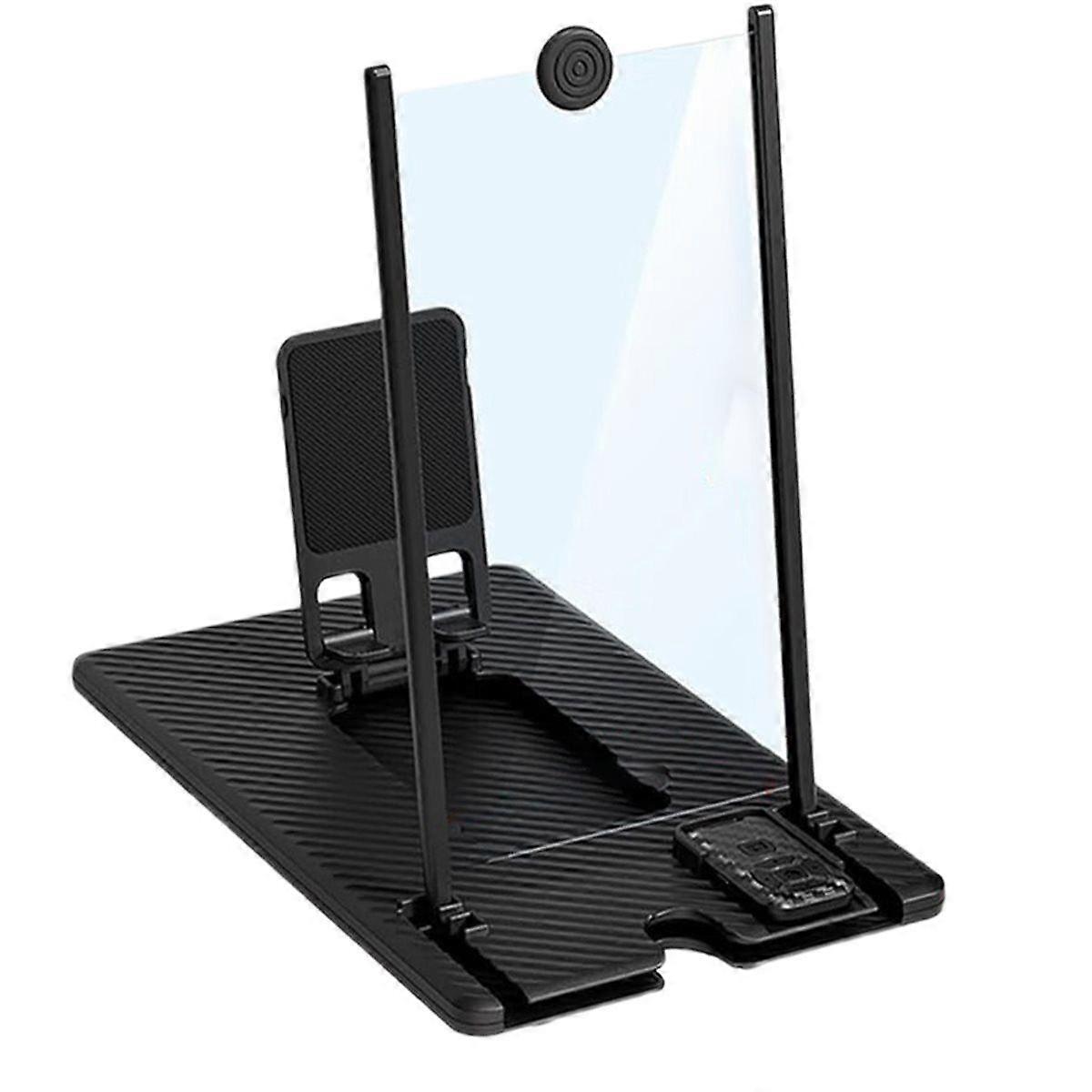 3D HD Phone Screen Amplifier Foldable Portable Universal Stand with Bluetooth Remote for All Smartph