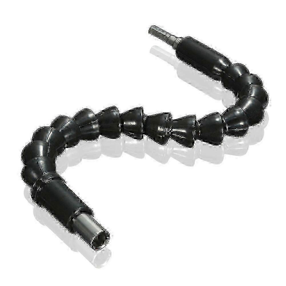 Magnetic Elastic Shaft Extension Screwdriver Bit Holder Power Tool Accessory (Black, 1pc)