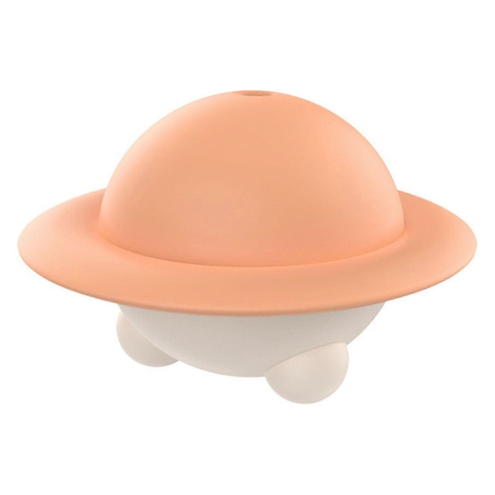 Silicone Ice Ball Maker with Lids & Funnel - Reusable Round Ice Cube Tray for Whiskey, compatible with standard freezers (Orange)