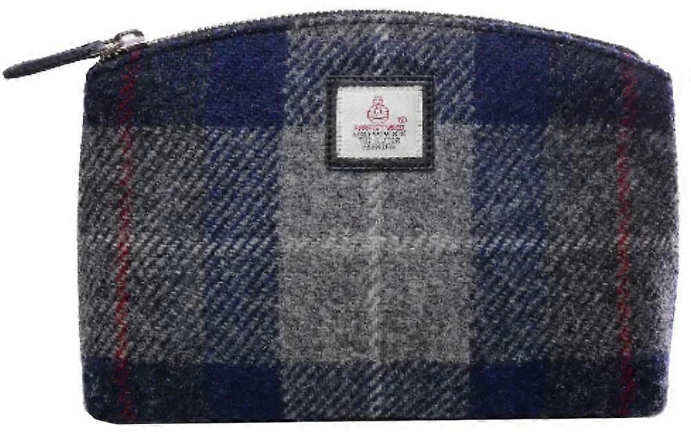 Maccessori Harris Tweed Small Cosmetic Pouch - Blue/Grey
