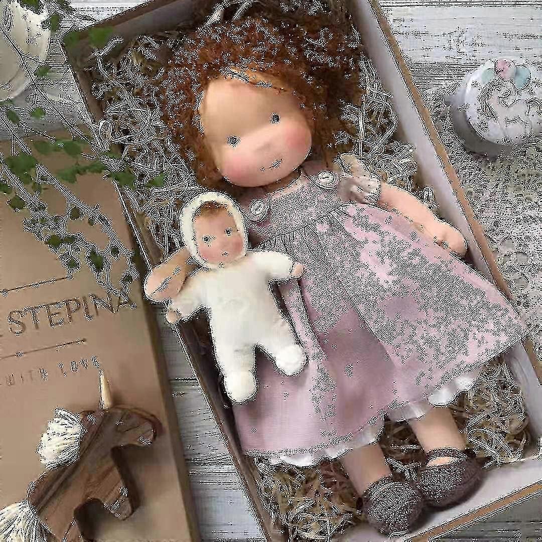 Handmade Knitted Doll, Children's Plush Toy, Portable for Multiple Scenes