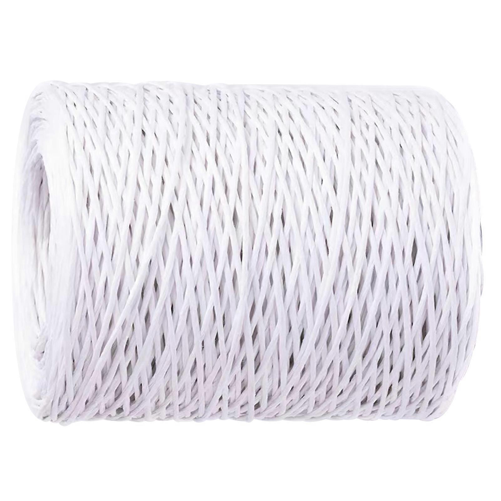 Soft DIY Paper Cord Flower Binding Wire Paper Wire DIY Wire DIY Decorative Wire Suitable for Elegant Gift Presentation  White