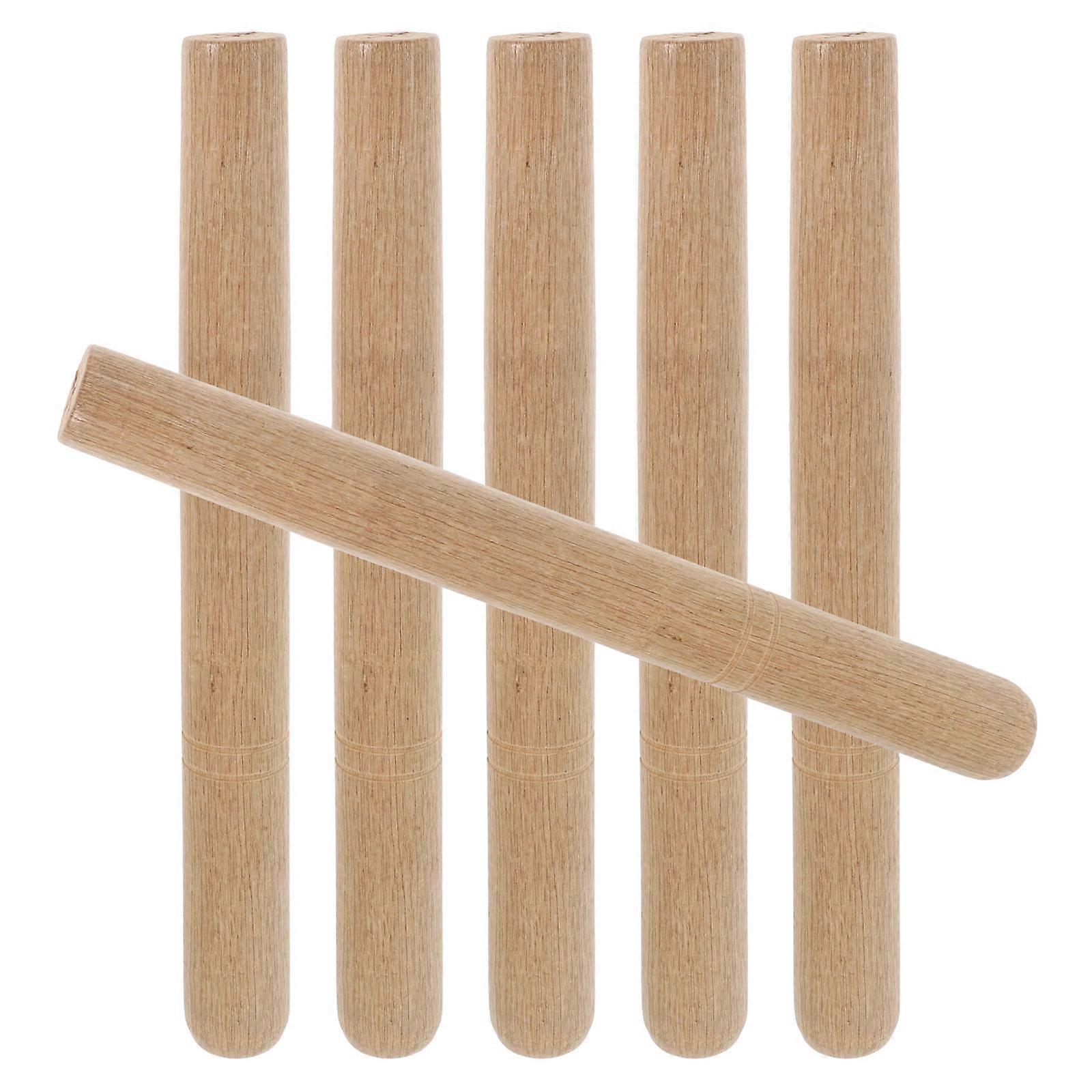 Hardwood Wood Tools Handle for Farm Tool Replacement 6Pcs Set Beige