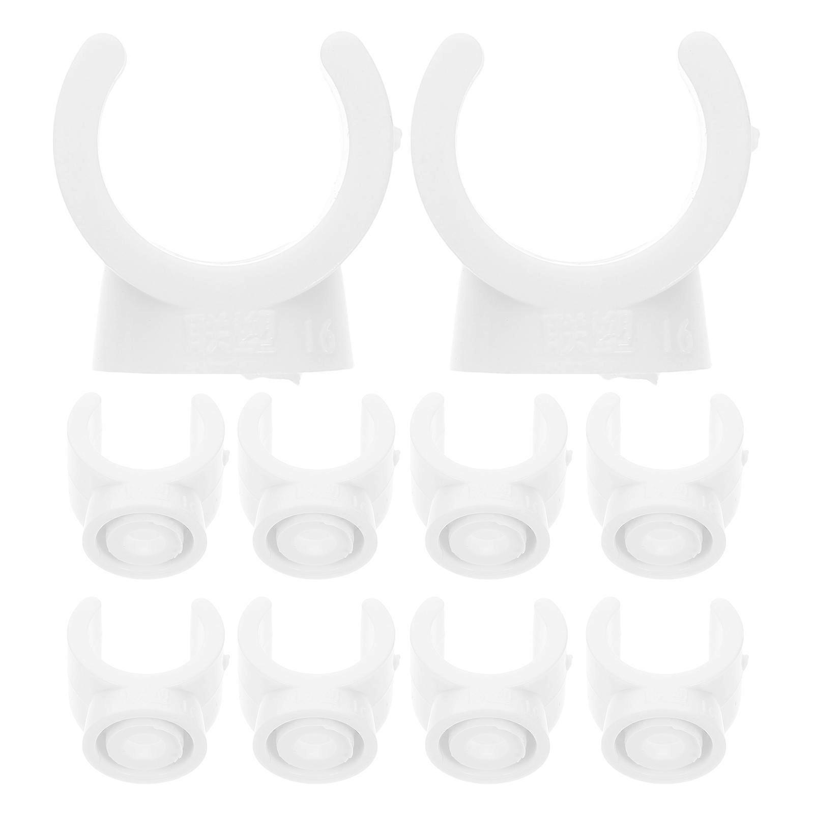 Electric Wire Pipe U Shaped Clamp Brackets for 50Pcs PVC Plastic Supports