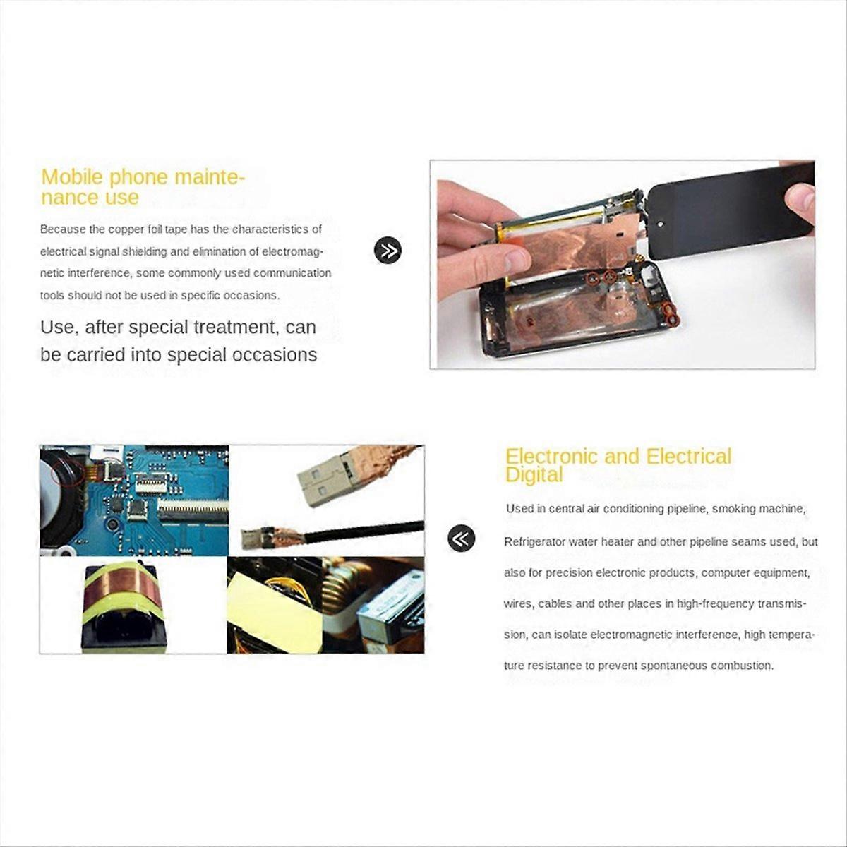 Conductive Copper Foil Tape Single Conductor Copper Foil Tape,C