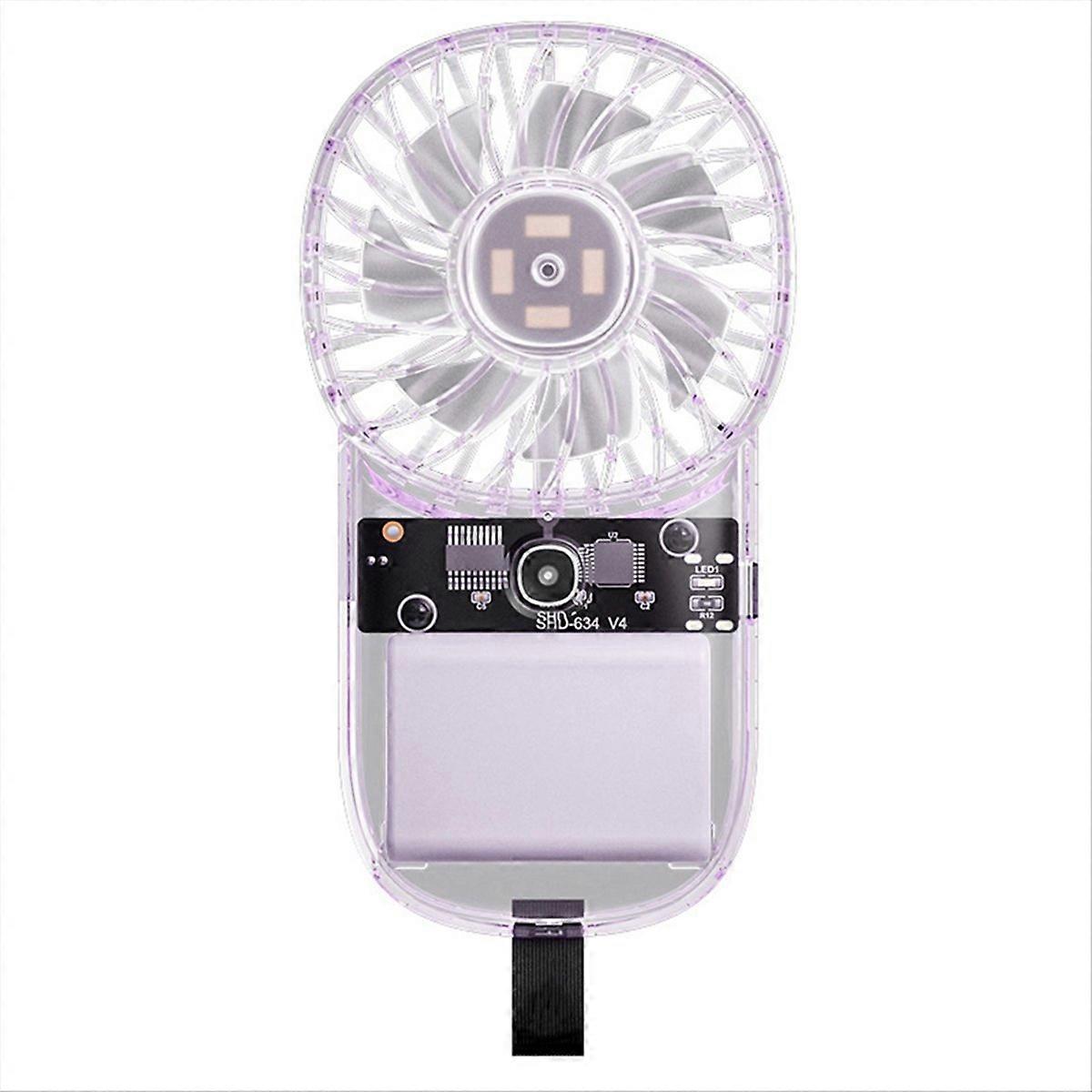 Handheld Mini Fan with Adjustable Speed and 1200mAh Battery Green
