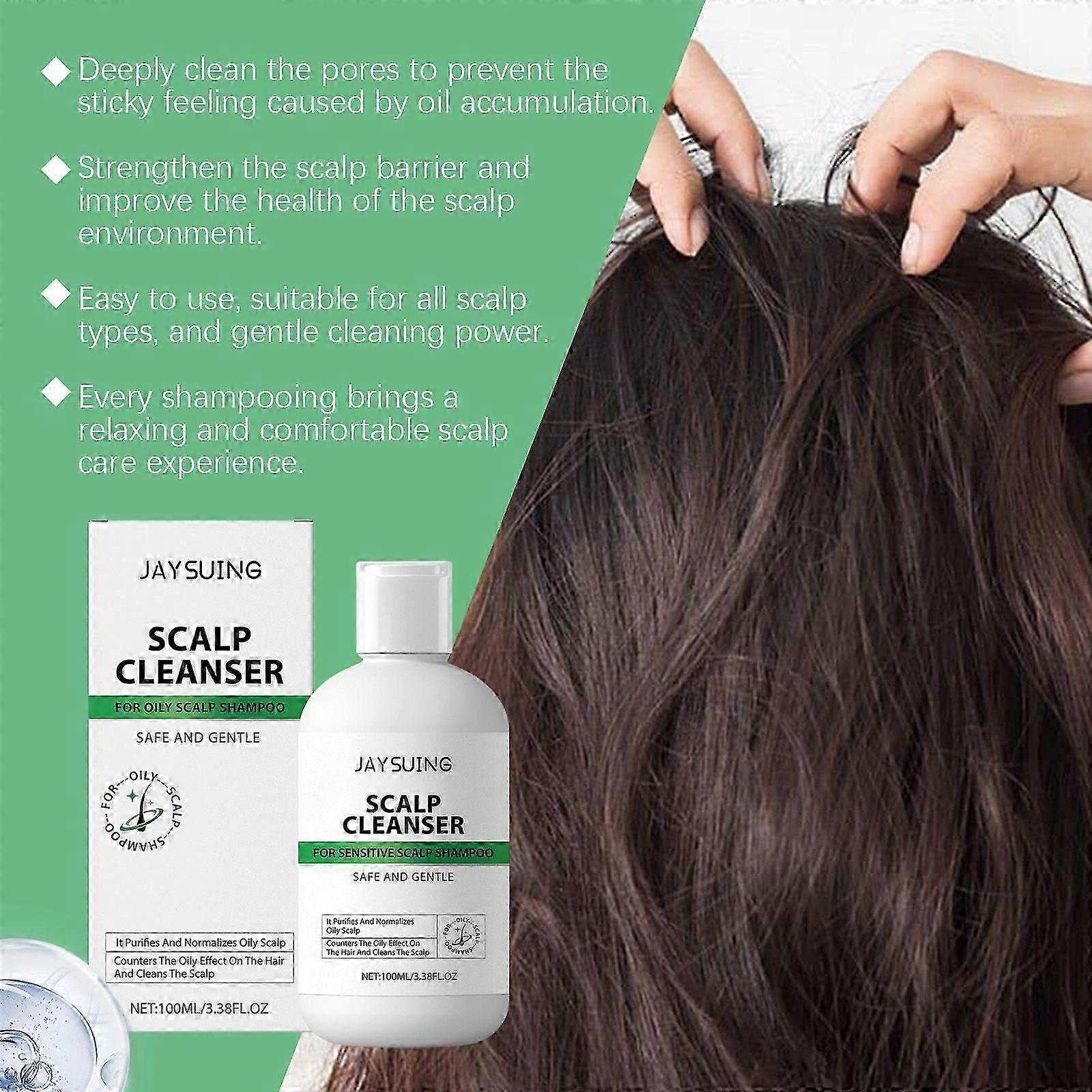 Deep Cleansing Shampoo for Oily Scalp and Dry Hair with Nourishing and Frizz Control Formula