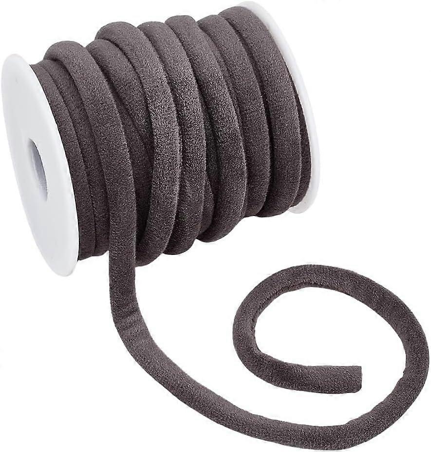 10.9 Yards 6mm Soft Velvet Round Cord Dark Slate Gray Velvet Cord String Soft Velvet Ribbon Velvet Craft Thread Velvet Round Choker Cord Trim with Spo